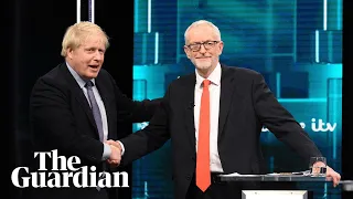 Johnson and Corbyn shake hands as they pledge to improve politics