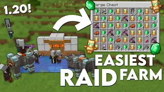 Minecraft EASIEST Raid Farm 1.20 | Insane loot!