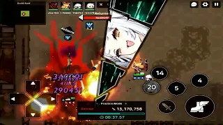 Guardian Tales - Raid, Ogh Dark team vs level 80 Harvester, 37m