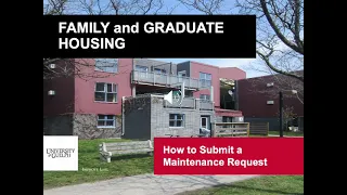 How to Submit a Family Housing Work Order