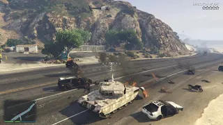 Gta 5 director mode (tank and buzzard rampage)