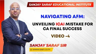 Navigating AFM- Unveiling ICAI Mistakes for CA Final Success- Video-4 #caexams #cafinal