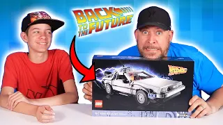BUILDING the new 2022 BACK TO THE FUTURE Lego Delorean with my DAD!!