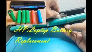 HP LAPTOP, HOW TO REPLACE OR CHANGE  BATTERY 3.7V [4k]