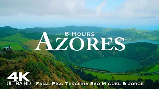 AZORES in 4K 🇵🇹 6 Hour Drone Aerial Film | Açores Portugal Terceira Faial Pico São Miguel São Jorge