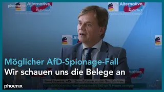 Pressekonferenz der AfD zu einem möglichen Spionagefall von Maximilian Krah für China am 23.04.24