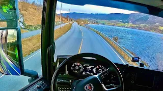 POV Driving Scania S540 - Norway Ølen