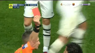 Neymar Jr. Red Card vs Bordeaux