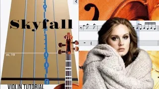 Adele - Skyfall [violin tutorial]