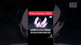 Lighting The Olympic Cauldron For Tokyo Olympic Games 2020