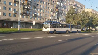 Троллейбус, маршрут №37 по продлённой трассе ЗиУ-683БМ1 б.1133 (15.09.2020) Санкт-Петербург