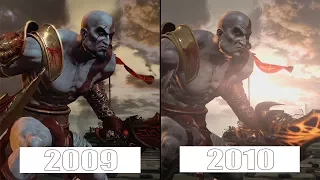 God of War III | Beta 2009 VS Final | GRAPHICS COMPARISON | Comparativa