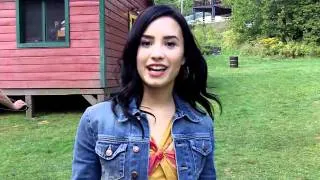 Demi Lovato on the set of Camp Rock 2