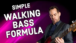 Simple Walking Bass Formula || For Bass Players (No.173)