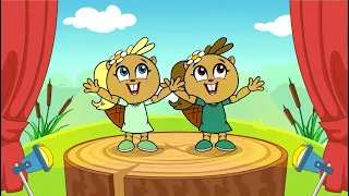 ⭐ Kids Dance Songs - "Beavers building" Kids songs 0+ Mini Disco SUPER - Songs for children!!! RUS