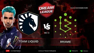 🔴SumaiL НОВАЯ КОМАНДА | Team Liquid vs Brame - DreamLeague S15 DPC WEU | cast Tekcac