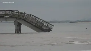 Buckroe Beach fishing pier collapsed after barge crashes into it
