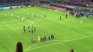 SPALLETTI E GIOCATORI SOTTO LA CURVA | INTER-SAMPDORIA 3-2