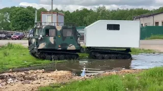 Тест драйв вездехода BV 206 Лось, по промзоне.