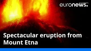 Spectacular eruption from Mount Etna