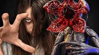 Demogorgon And Girl From "The Ring" Horror Movie || DIY