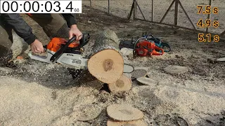 Stihl Ms261 VS Husqvarna 550XP Mark II VS Makita DCS5030 //  Stihl RS/HQ SP33G/Oregon Speedcut