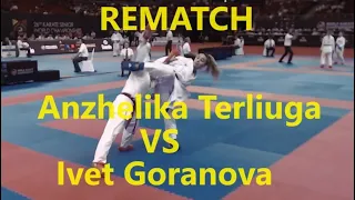 Anzhelika Terliuga vs Ivet Goranova rematchㅣKARATE World Championships 2023
