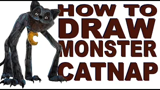 How to draw Monster CatNap (Poppy Playtime III)