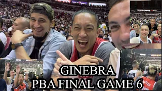 GINEBRA - akala namin di kami makakapasok ng ARANETA COLISEUM - GAME 6 PBA finals - Congrats game 7