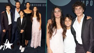 Matthew McConaughey & Camila Alves Make RARE Red Carpet Appearance w/ 3 Kids