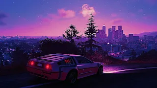 80s back to the future night drive in dmc (synthwave nostalgic playlist)