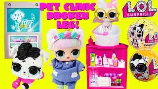 LOL Surprise Pet Clinic Doctor Unicorn LOL Crystal Queen, Doll Face, Sugar Pets