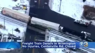 Freight Train Derails In Wilmington, Delaware