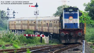 EMD and Alco Aggression : Diesel Locomotives of India Railways Speeding in the Semaphore Territory.!