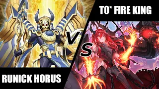 Runick Horus vs Snake Eye Fire King | Dueling-book replay + Deck-list