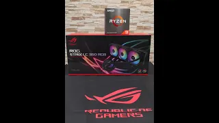 Unboxing Asus Rog Strix LC 360 RGB & Ryzen 9 5900X