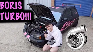 TURBOCHARGING MY NISSAN MICRA IN 13 MINUTES!!!
