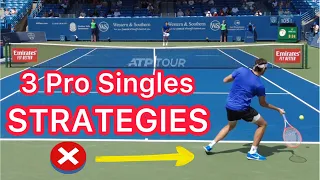 3 Singles Strategies That Help You Win (Pro Tennis Tactics Explained)