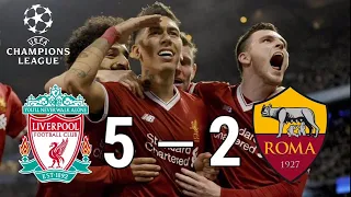 Liverpool 5 x 2 AS Roma ~ UEFA Champions League 2018 (Mohamed Salah Hero)