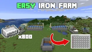 Super EASY Automatic Minecraft Iron Farm - 1.14.4 - 1.15