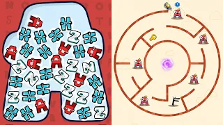 ABC LORE PUZZLE VS ALPHABET MERGE MAZE PUZZLE - Battles GamePlay - iOS, Android Part 1