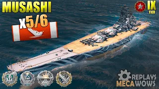 Musashi 5-6 Kills & 144k Damage | World of Warships Gameplay 4k