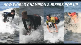 How World Champion Surfers Pop Up - in Slow Motion