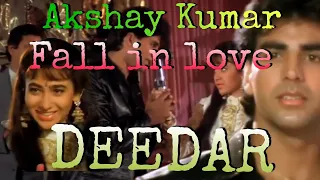 Akshay Kumar Fall in love Scene [ Deedar 1992 ]  Akshay Kumar | Karishma Kapoor | Anupam Kher