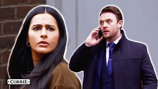 Alya Suspects Joel's Hiding A Secret | Coronation Street