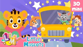 Wheels On The Bus +Five Little Speckled Frogs + more Little Mascots Nursery Rhymes & Kids Songs