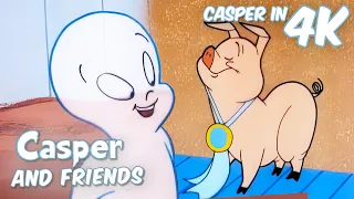 Casper Helps Squealy Win The County Fair🥇 | Casper and Friends in 4K | 1 Hour Compilation | Cartoons