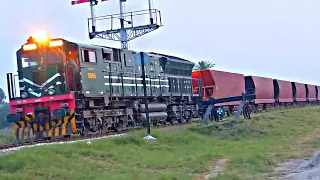 First Ever Yousuf Wala Coal Train Passing From Branch Line Sanawan with Heaviest Load of 3300 Tons