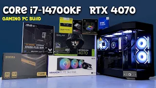 New i7-14700KF Rtx 4070 12GB Gaming Pc Build 2024