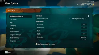 Sea of Thieves Ponkey1's Key Binds